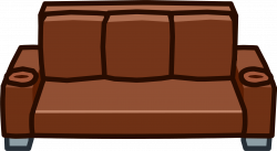 Brown Designer Couch | Club Penguin Wiki | FANDOM powered by Wikia