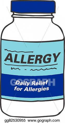 EPS Vector - Allergy medication for sneezing. Stock Clipart ...