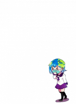 Earth-Chan coughing/Tierra-Chan tosiendo render by TheKarmaKing on ...