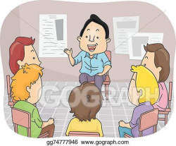 Vector Illustration - Male counseling. EPS Clipart ...