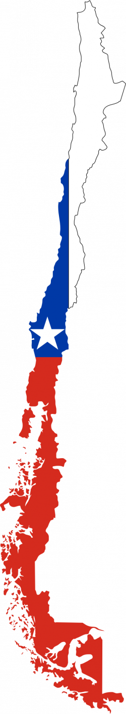 Clipart - Chile Flag Map