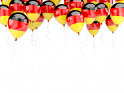 Balloons frame. Illustration of flag of Germany