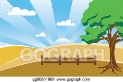 EPS Illustration - Country landscape. Vector Clipart ...