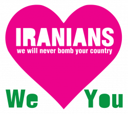 Public Domain Clip Art Image | IRANIANS - we will never bomb your ...