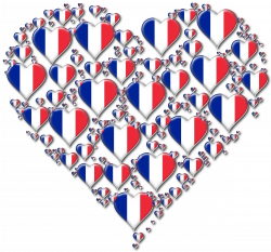 Clipart - Heart France Fractal Enhanced 3