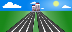 Horizontal Road Clipart. Excellent Travel Background In Flat Style ...