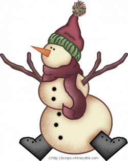 28+ Collection of Primitive Snowman Clipart | High quality, free ...
