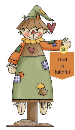 Cute autumn scarecrow country clipart for grandkids and ...