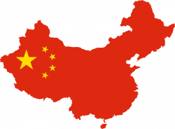 Clipart - China Map Flag