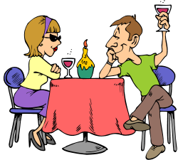 Dating First date Lunch Clip art - Outside Dining Cliparts 750*675 ...