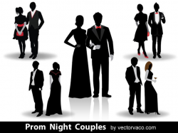 Prom Night Couples Silhouettes 12024 | Prom | Night couple ...