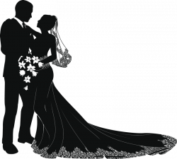Free vector art Silhouettes Wedding couple silhouettes vector ...
