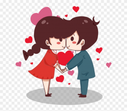 Couple Valentines Day Cartoon Clipart (#3643804) - PinClipart
