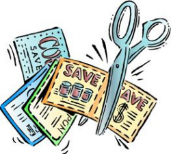 Funny Coupon Clipping Clipart