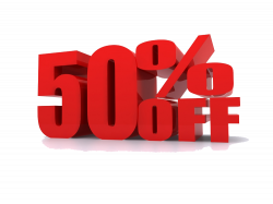 Discounts and allowances Sales Coupon Advertising Clip art - 50% Off ...
