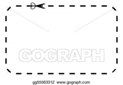 Drawing - Blank coupon or voucher. Clipart Drawing ...