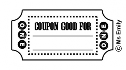 COUPONS in BLACK and WHITE Free Clip Art at My Clipart Cafe ...