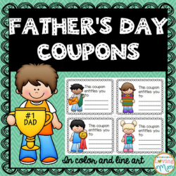 Fathers Day Coupons Worksheets & Teaching Resources | TpT