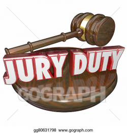 Drawing - Jury duty judge gavel court trial . Clipart ...