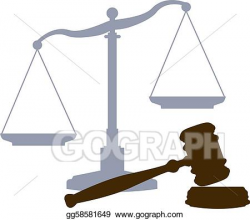 Vector Stock - Scales gavel legal justice court system ...