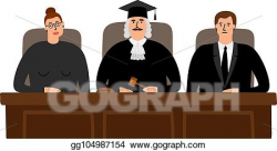 Clip Art Vector - Judges court concept. Stock EPS ...