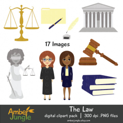 Law Clipart- Lawyer Judge Legal Clip Art Attorney Graphic ...