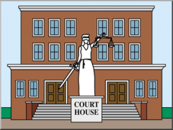 Clip Art: Buildings: Court House Color I abcteach.com | abcteach