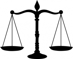Courthouse scales of justice in a court house clipart ...