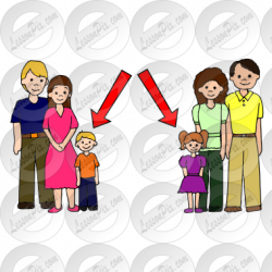 Cousins Picture for Classroom / Therapy Use - Great Cousins Clipart
