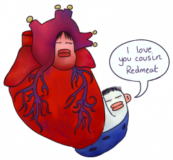 cousin redmeat comes to visit by realalfred on DeviantArt
