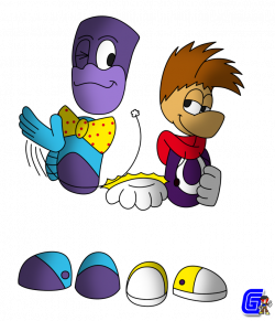 Long lost cousins - Ed and Rayman by Giuriolo-Gallery on DeviantArt