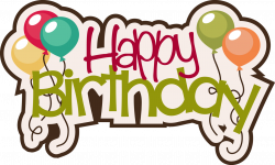 Birthday themed SVG cutting file for scrapbooking and paper crafts ...