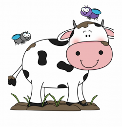 Cow Clipart Cute Cow Clip Art Cow In The Mud With Flies ...