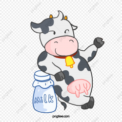 Dairy Cow, Cow Clipart, Milk PNG Transparent Clipart Image ...