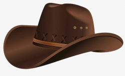 Brown Cowboy Hat, Cowboy Clipart, Graphic Design, Hat PNG ...