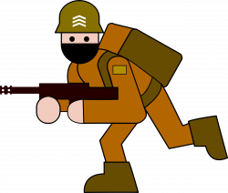 Clipart - military soldier