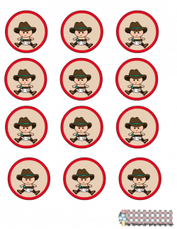baby cowboy clipart cow boy baby shower round labels 1 | Sylvia's ...