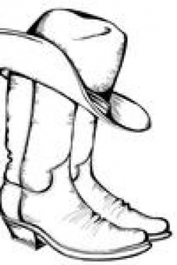 Free cowboy boot outline folioglyphs cowboy hat cowboy ...