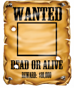 Wanted poster clipart tumundografico 2 | Pics/Words/PNG | Pinterest ...