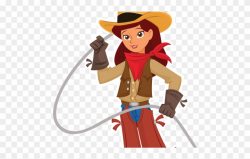 Cowboy Clipart Female - Fun Cheers For Classroom - Png ...