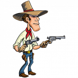 Cartoon Firearm Cowboy American frontier - Cartoon knight gun 1024 ...