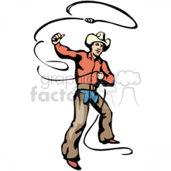 roper roping clipart. Royalty-free clipart # 374182