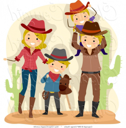 Top Cowboy And Cowgirl Clip Art Drawing » Free Vector Art ...