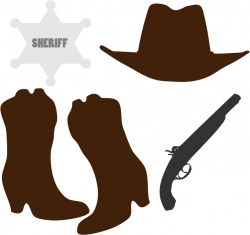Clipart - Cowboy Clothing And Accessories
