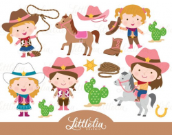 cowgirl clipart - wild west cowgirl clipart - 15028 from ...