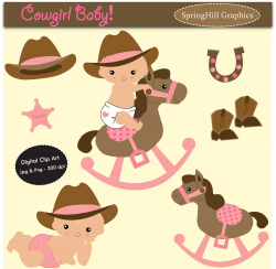Cowgirl Baby Cliparts - Cliparts Zone