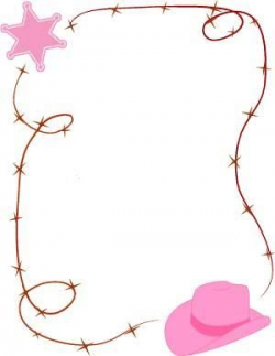 Pink barbed wire | Cowgirl Clipart | Cowgirl invitations ...
