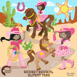 Cowgirl clipart, Cowboy Clip Art, African American Cowgirl ...