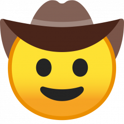 Cowboy hat face Icon | Noto Emoji Smileys Iconset | Google