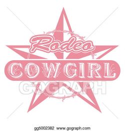 Vector Stock - Rodeo cowgirl clip art. Stock Clip Art ...